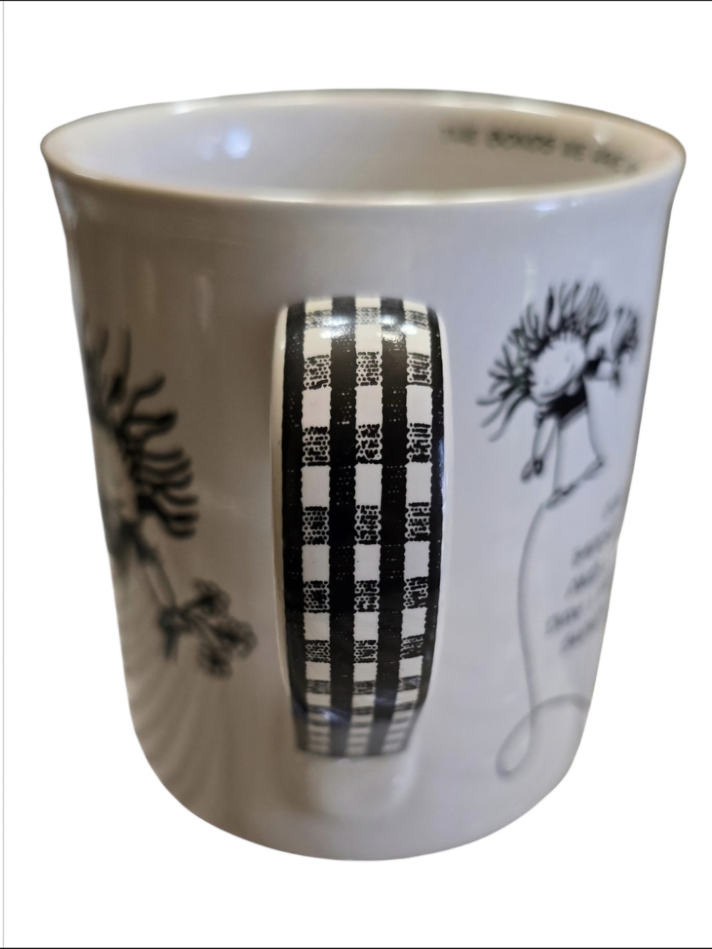 Enesco White Ceramic Mug with Black Love Illustration - Picture 3 of 4